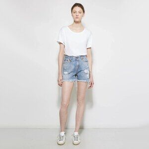 R13 Slouch Shorts in Bankside Blue, size 28 (fits like 26/27)